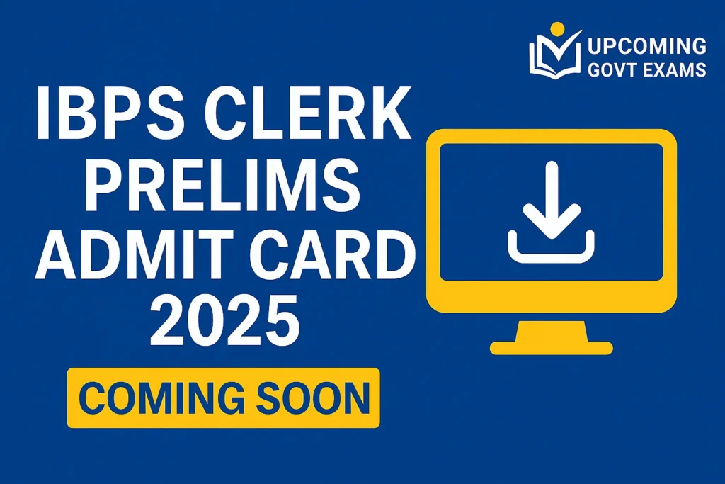 IBPS Clerk Prelims Admit Card 2025