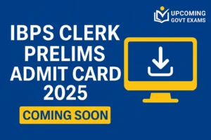 IBPS Clerk Prelims Admit Card 2025