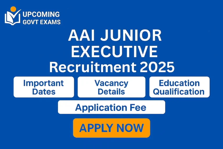AAI Junior Executive Recruitment 2025