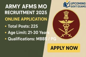 Army AFMS MO notification 2025