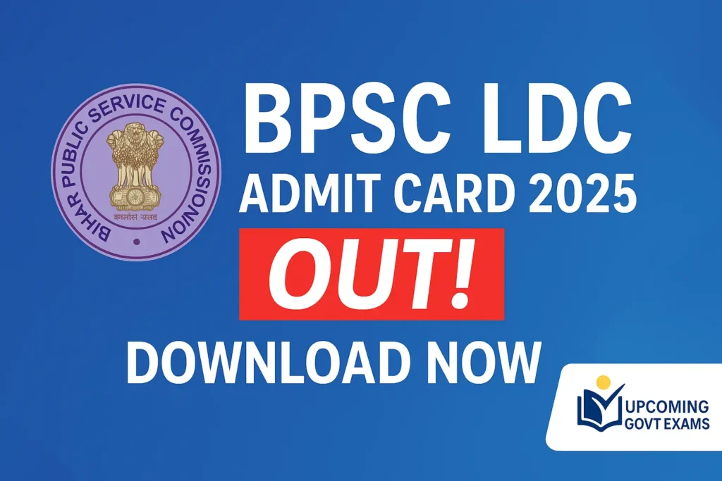 BPSC LDC Admit Card 2025