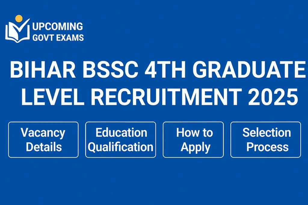Bihar BSSC 4th Graduate Level Recruitment 2025