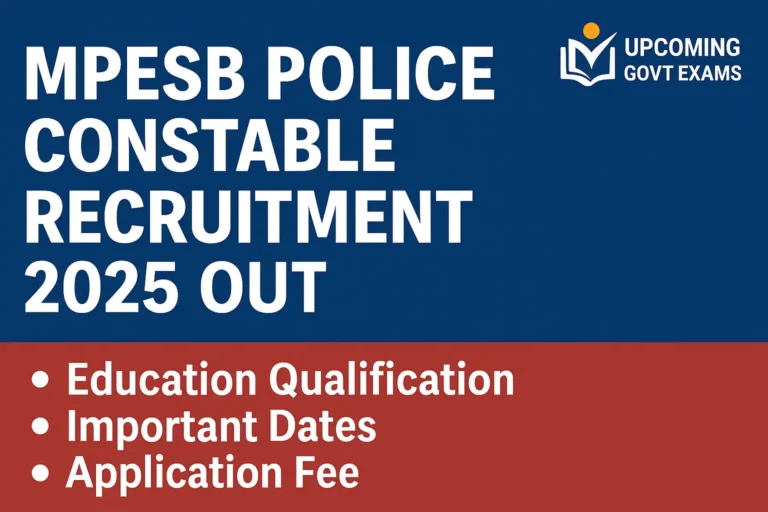 MP Police Constable Vacancy 2025