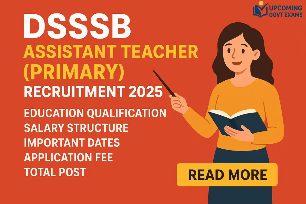 DSSSB Assistant Teacher PRT Recruitment
