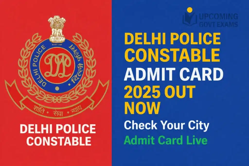 Delhi Police Constable Admit Card 2025