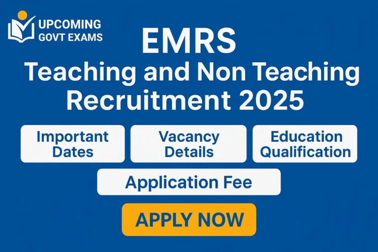 EMRS Teaching and Non Teaching Recruitment 2025