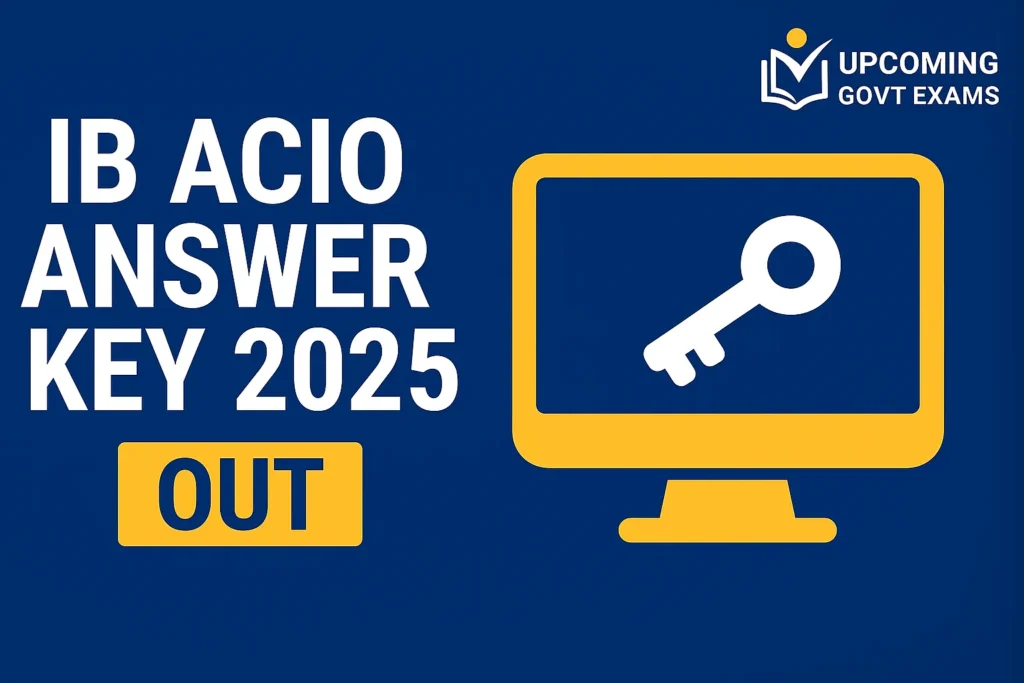 IB ACIO Answer Key 2025