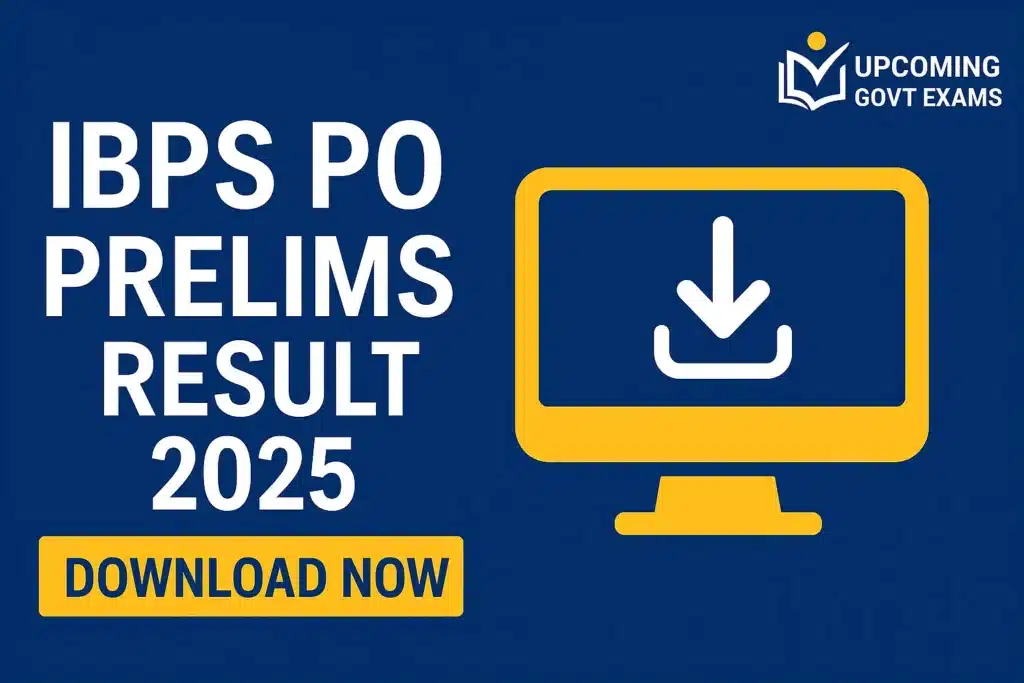IBPS PO Prelims Result 2025 Out