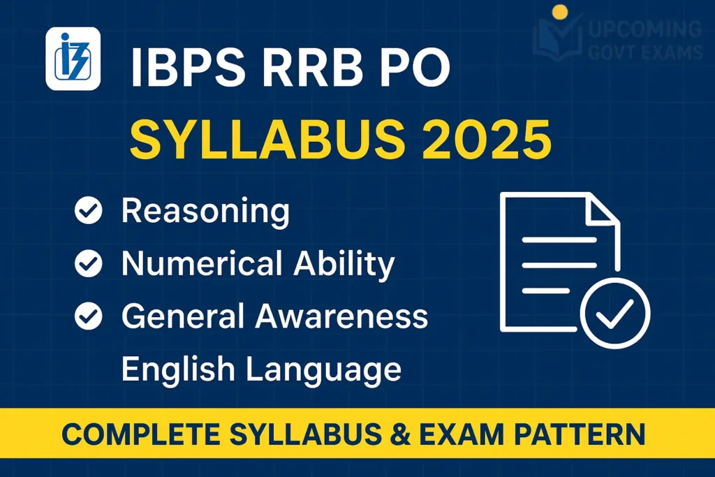 IBPS RRB PO Syllabus 2025