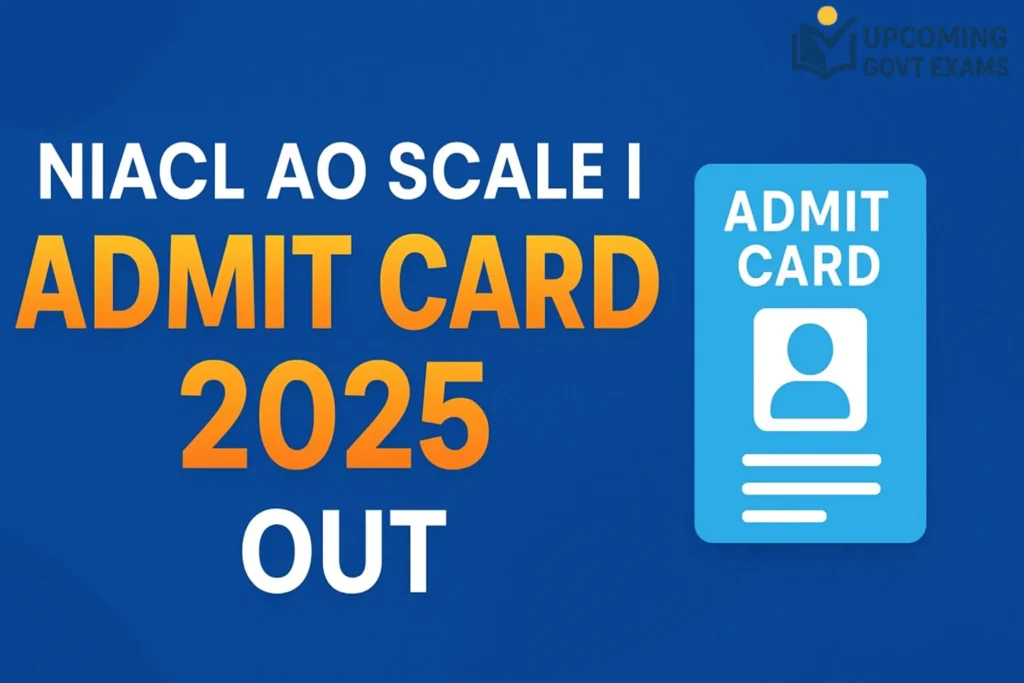 NIACL AO Admit Card 2025