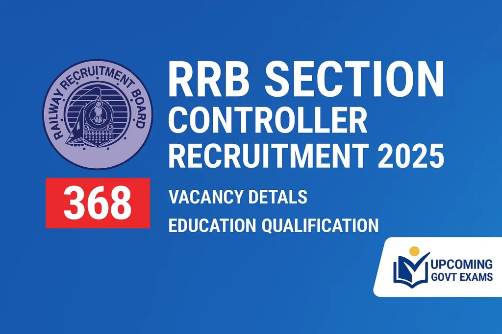 RRB Section Controller Recruitment 2025