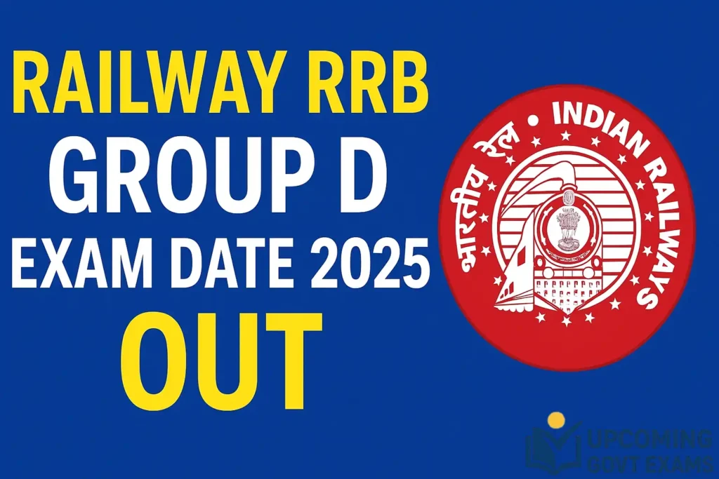 Railway RRB Group D Exam Date 2025
