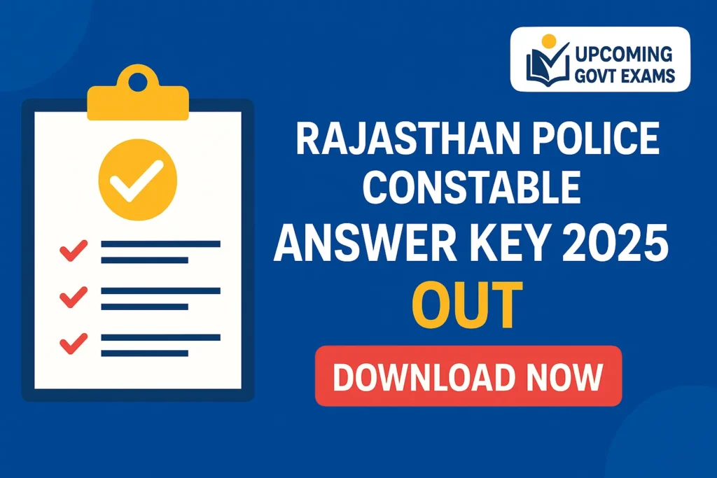 Rajasthan Police Constable Answer Key 2025