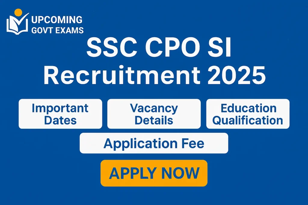 SSC CPO SI Recruitment 2025