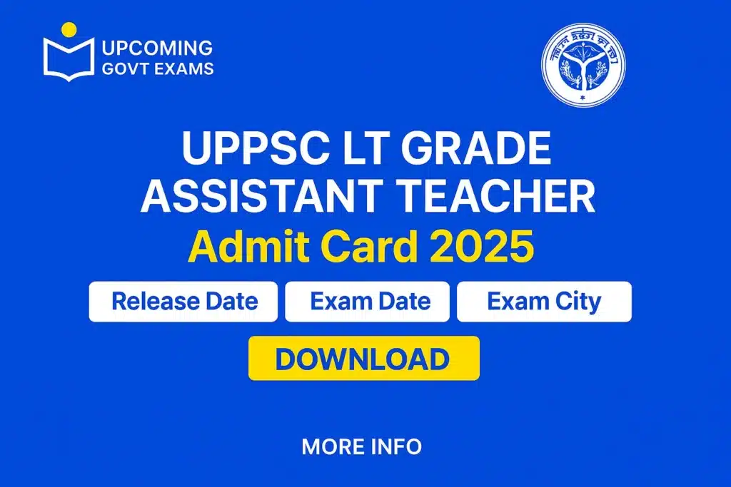 UPPSC LT Grade Assistant Teacher Admit Card 2025