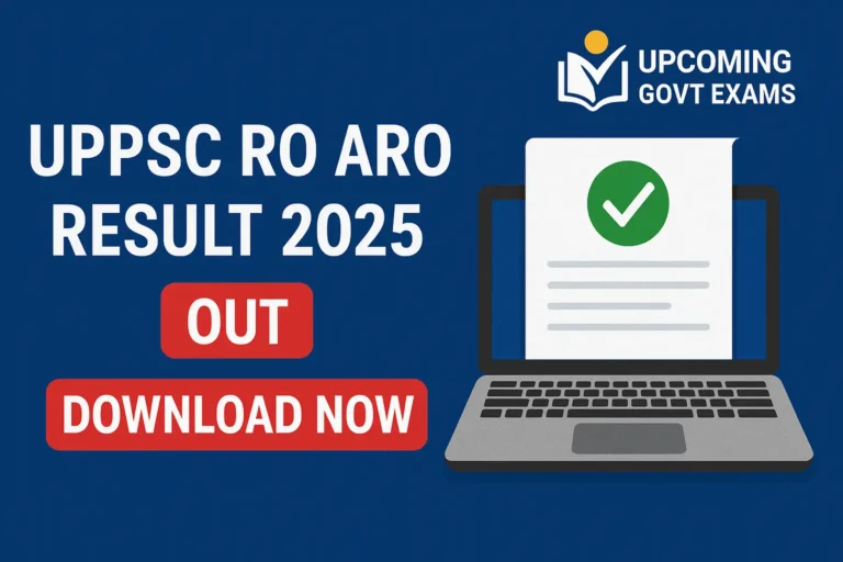 UPPSC RO/ARO Result 2025