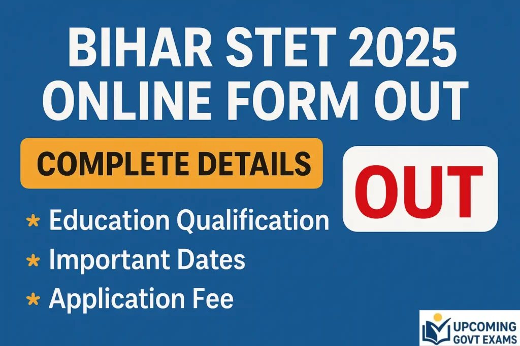 Bihar STET 2025 Online Form