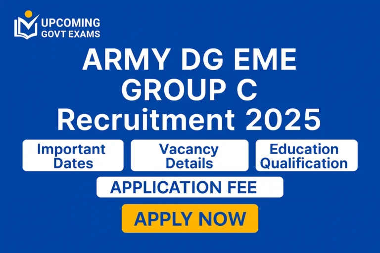 Army DG EME Group C Recruitment 2025