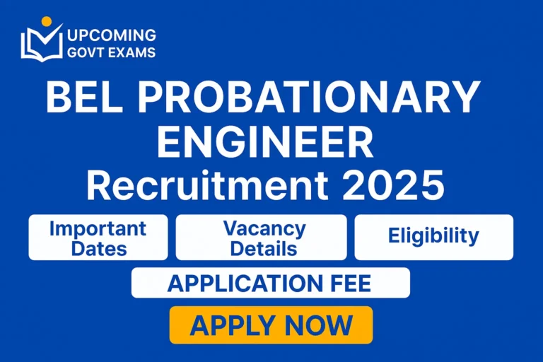 BEL Probationary Engineer Recruitment 2025