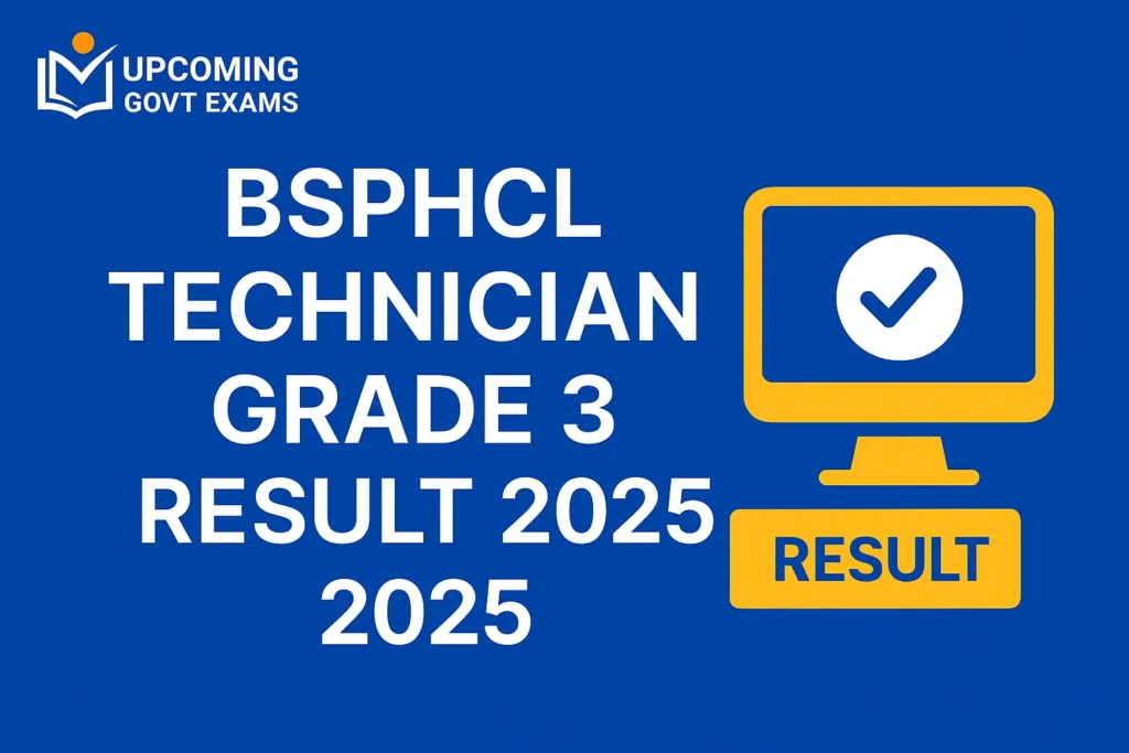 BSPHCL Technician Grade 3 result 2025