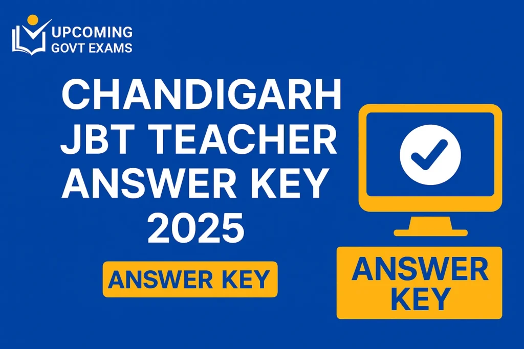 Chandigarh JBT Teacher Answer Key 2025