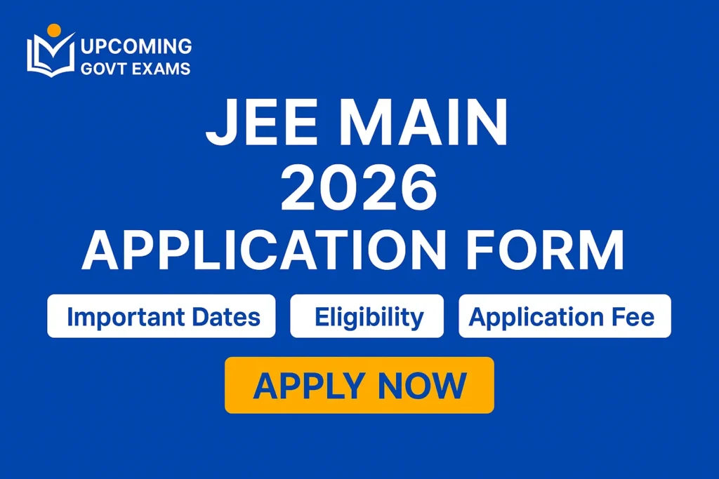 JEE Main 2026 Application Form