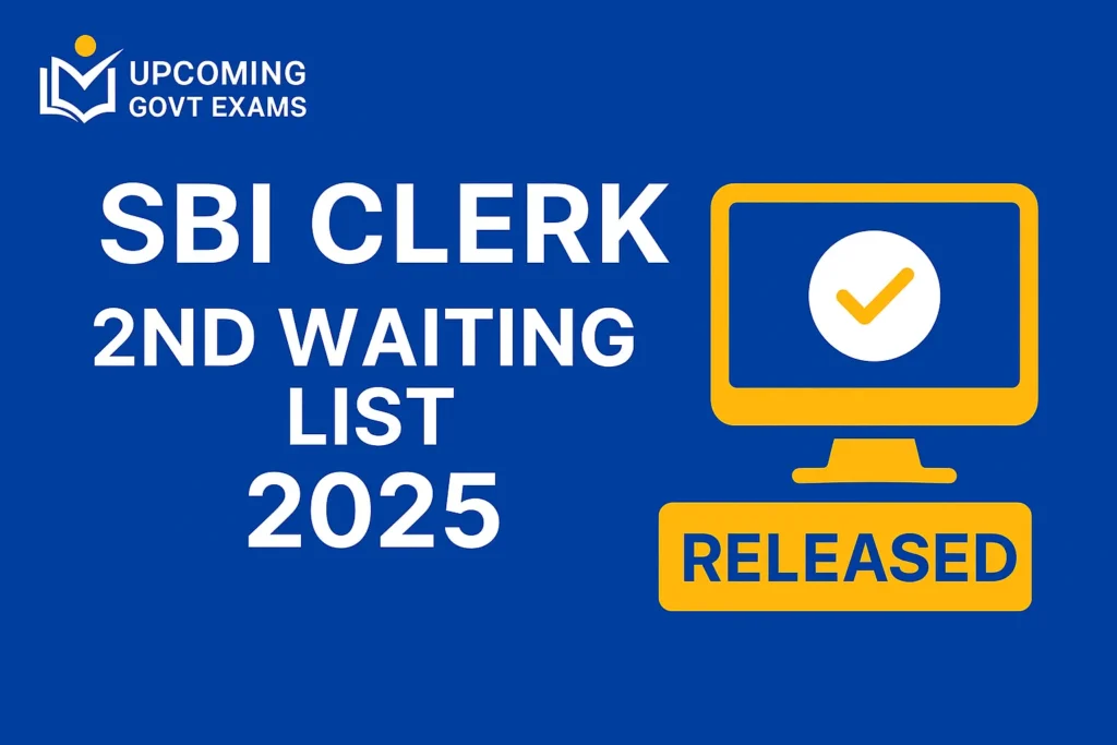 SBI Clerk 2nd Waiting List 2025