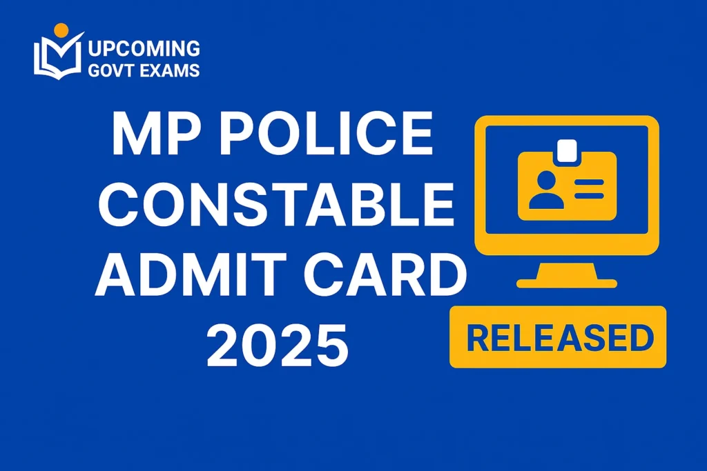 MP Police Constable Admit Card 2025