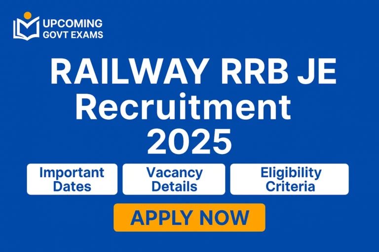Railway RRB JE Recruitment 2025