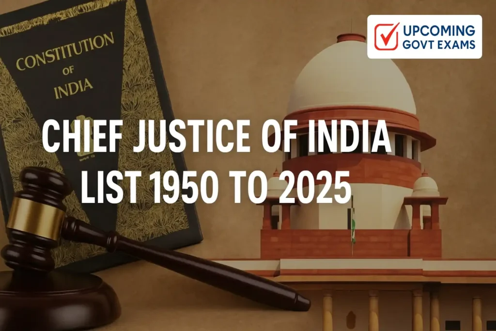 Chief Justice of India List 1950 to 2025