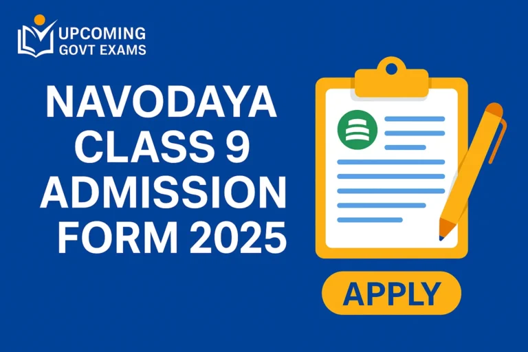Navodaya Class 9 Admission Form 2026
