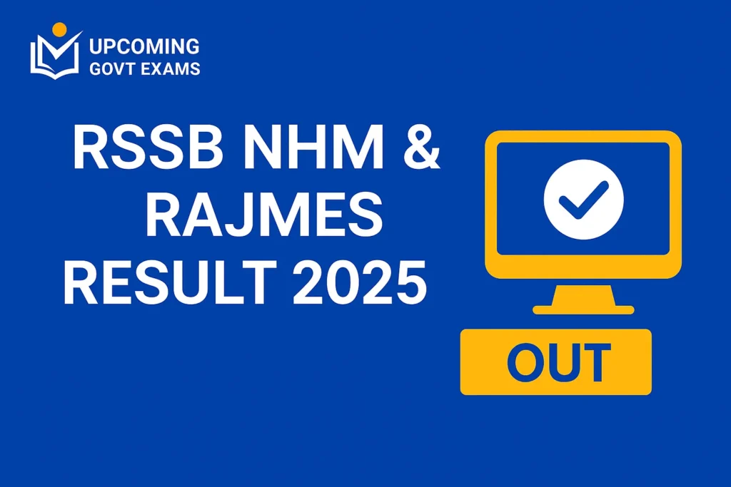 RSSB NHM and RajMES Result 2025