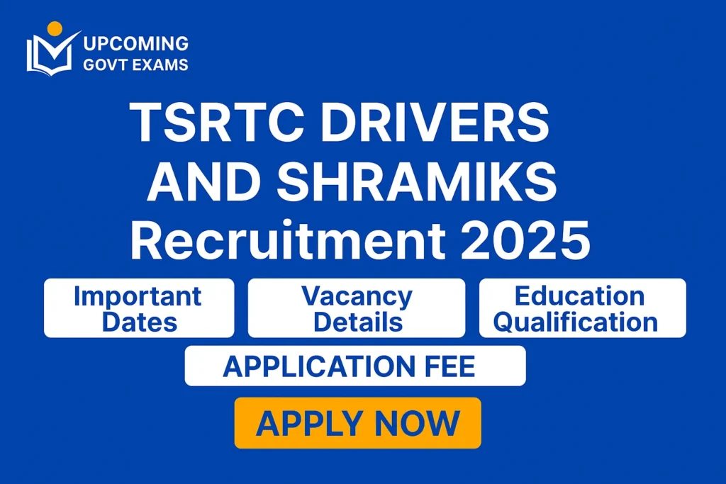 TSRTC Drivers and Shramiks Recruitment 2025