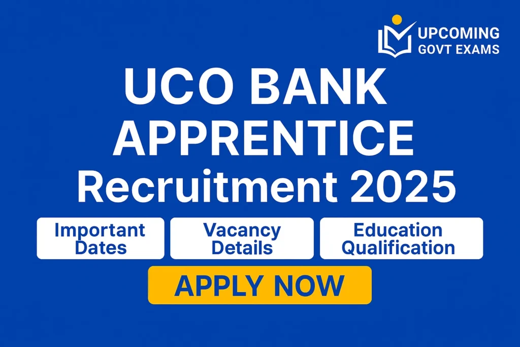 UCO Bank Apprentice Recruitment 2025