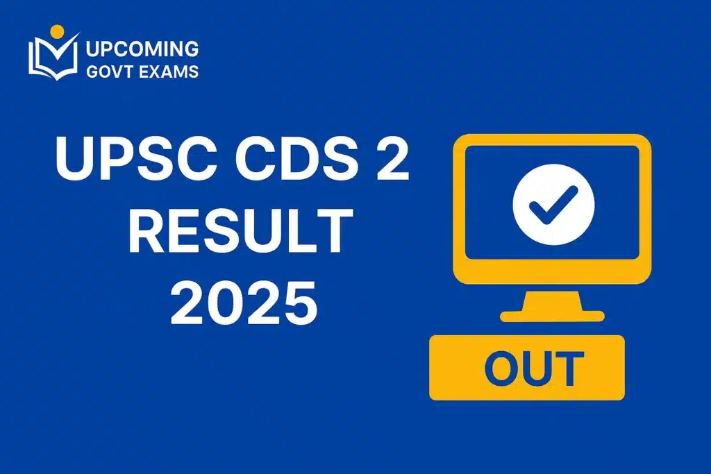 UPSC CDS 2 Result 2025