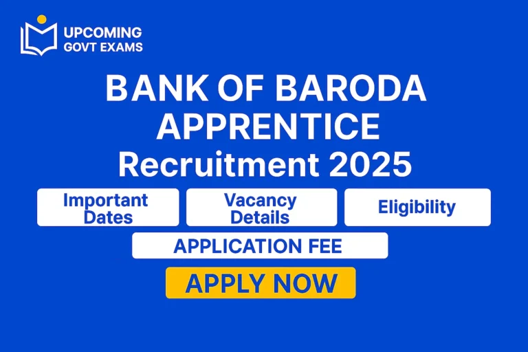 Bank of Baroda Apprentice Recruitment 2025