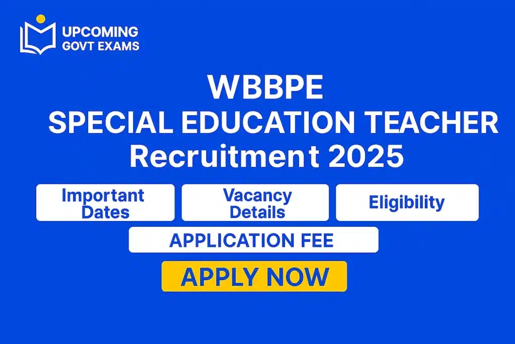 WBBPE Special Education Teacher Recruitment 2025