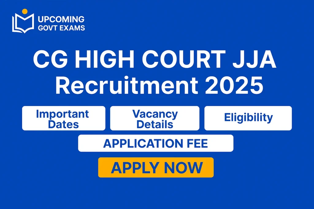 CG High Court JJA Recruitment 2025