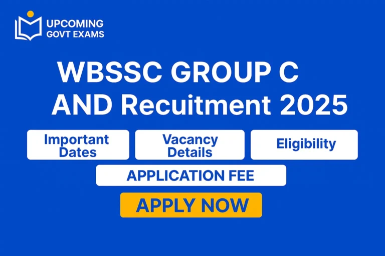 WBSSC Group C and D Recruitment 2025
