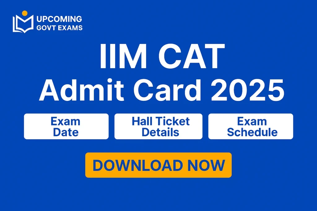 IIM CAT Admit Card 2025