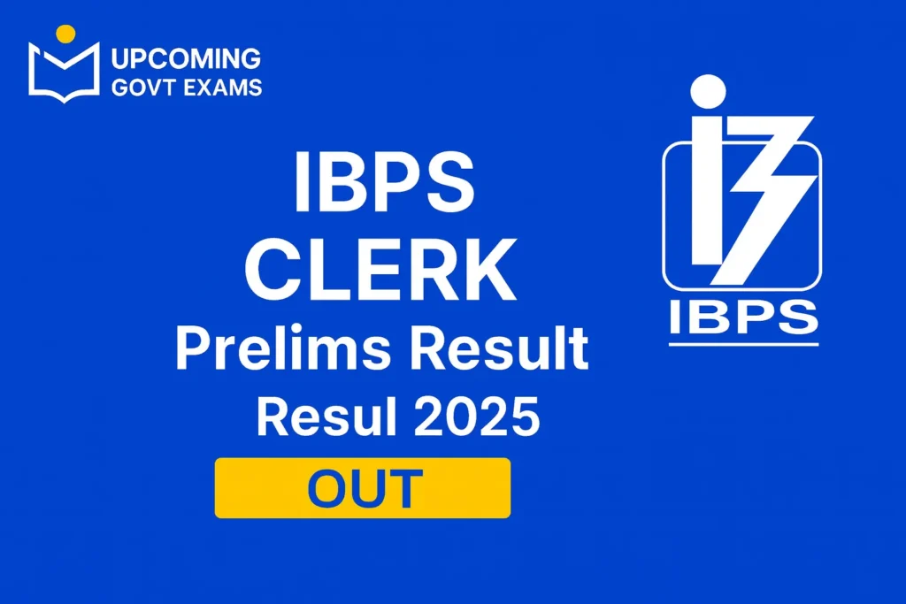 IBPS Clerk Prelims Result 2025
