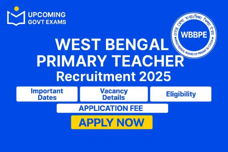 West Bengal Primary Teacher Recruitment 2025