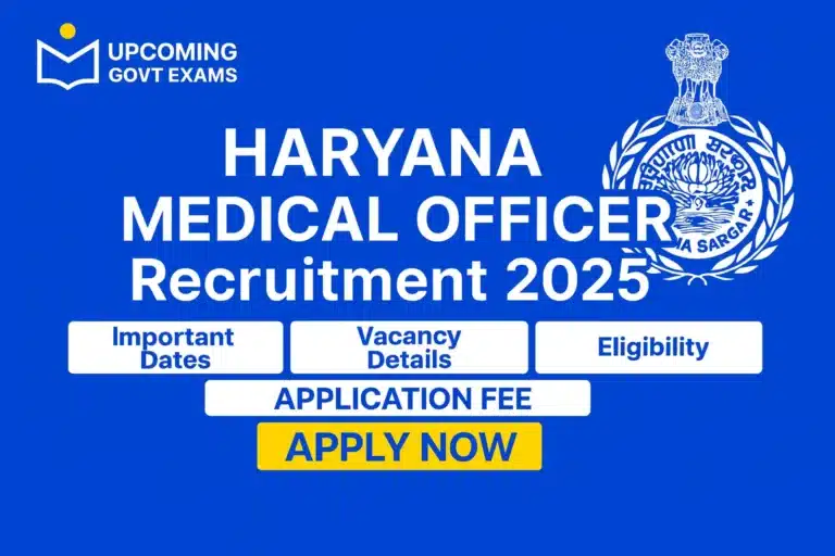 Haryana Medical Officer Recruitment 2025