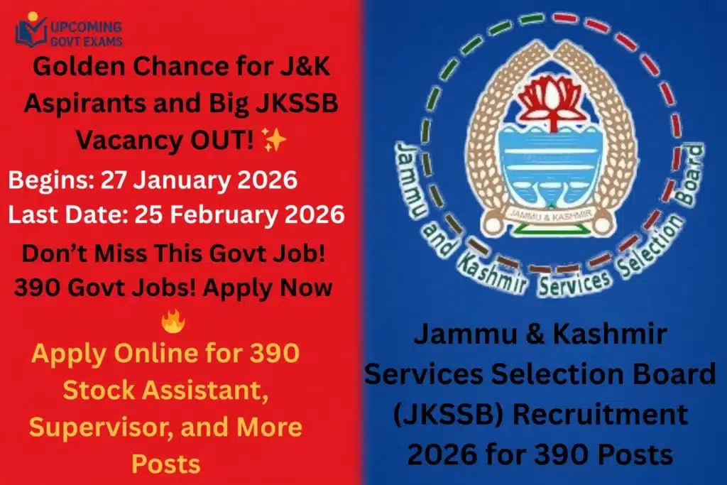 JKSSB Recruitment 2026