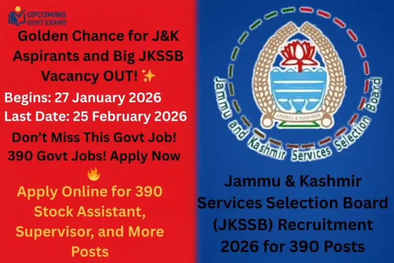 JKSSB Recruitment 2026