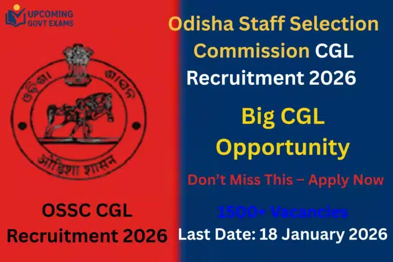 OSSC CGL Recruitment 2026