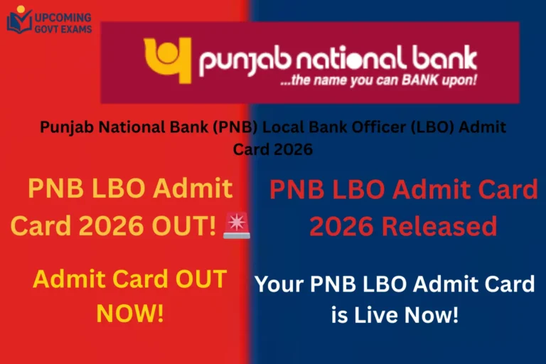 PNB LBO Admit Card 2026