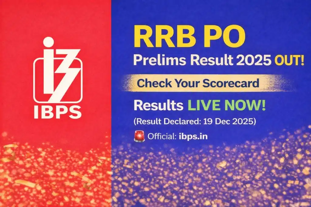 RRB PO Prelims Result 2025