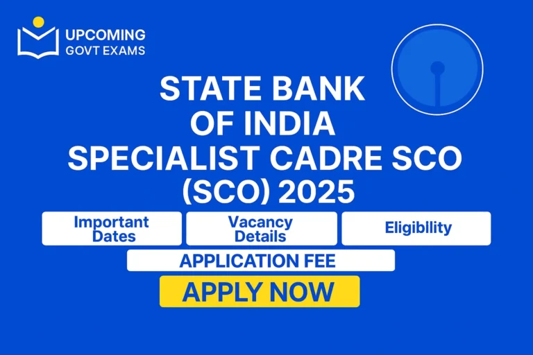 SBI SO Notification 2025