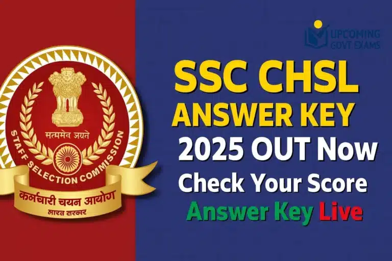 SSC CHSL Answer Key 2025
